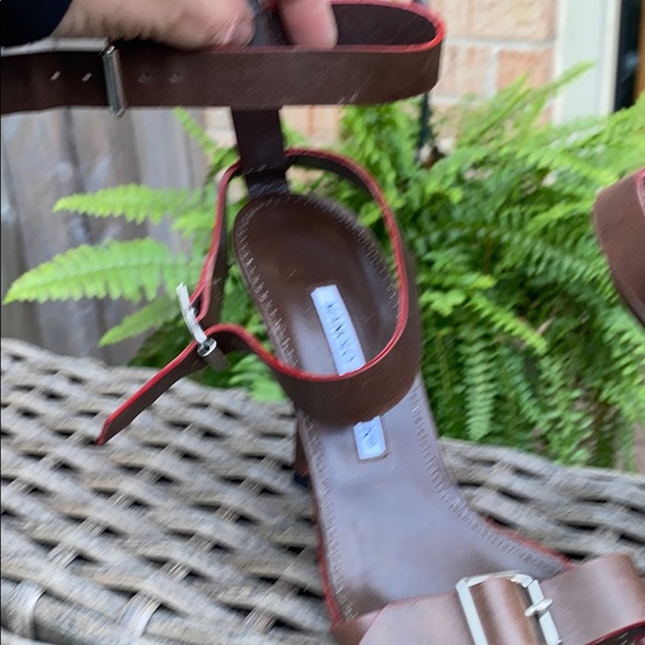 Manolo Blahnik brown leather Sandalsstrap buckles - Picture 5 of 9